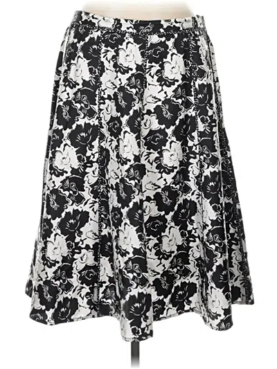 Pre-owned Coldwater Creek Silk Skirt In Black