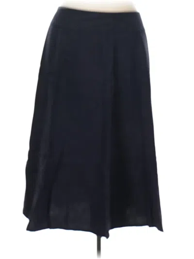 Pre-owned Coldwater Creek Silk Skirt In Black