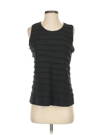 Pre-owned Coldwater Creek Sleeveless Blouse In Black