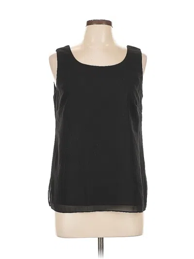 Pre-owned Coldwater Creek Sleeveless Blouse In Black