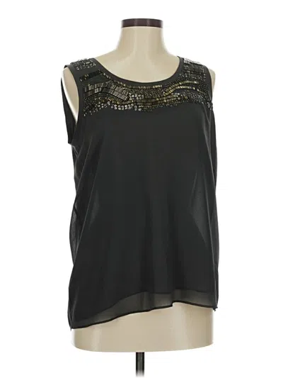 Pre-owned Coldwater Creek Sleeveless Blouse In Black