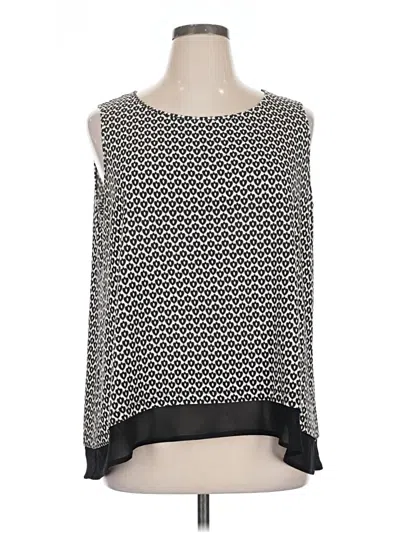 Pre-owned Coldwater Creek Sleeveless Blouse In Black