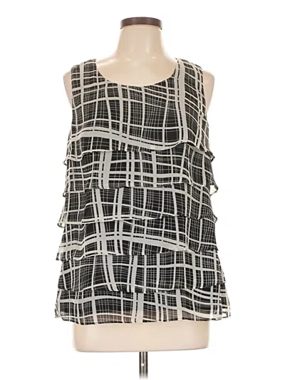 Pre-owned Coldwater Creek Sleeveless Blouse In Black