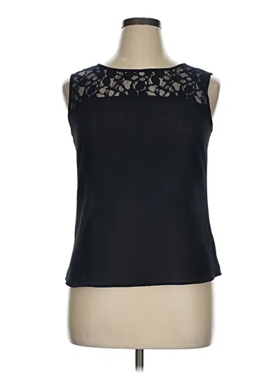 Pre-owned Coldwater Creek Sleeveless Blouse In Black