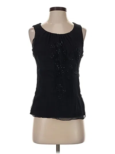 Pre-owned Coldwater Creek Sleeveless Blouse In Black