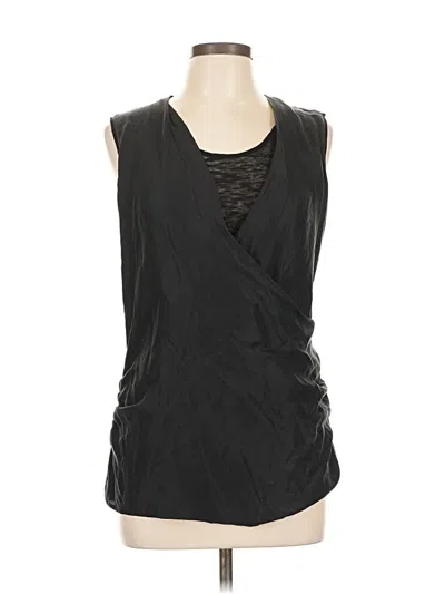 Pre-owned Coldwater Creek Sleeveless Blouse In Black