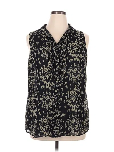 Pre-owned Coldwater Creek Sleeveless Blouse In Black