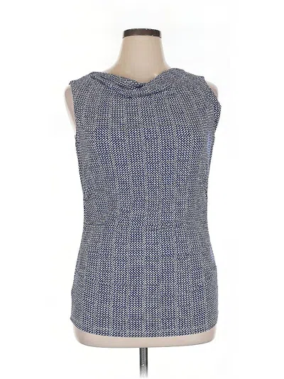 Pre-owned Coldwater Creek Sleeveless Blouse In Blue
