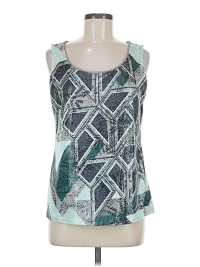 Pre-owned Coldwater Creek Sleeveless Blouse In Blue