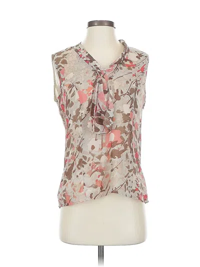 Pre-owned Coldwater Creek Sleeveless Blouse In Brown