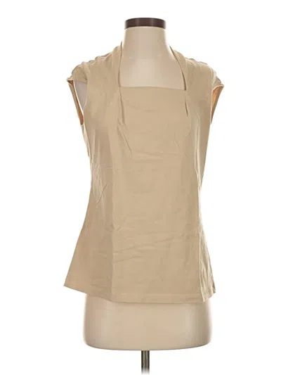 Pre-owned Coldwater Creek Sleeveless Blouse In Brown