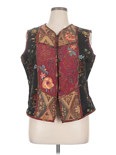 Pre-owned Coldwater Creek Sleeveless Blouse In Brown