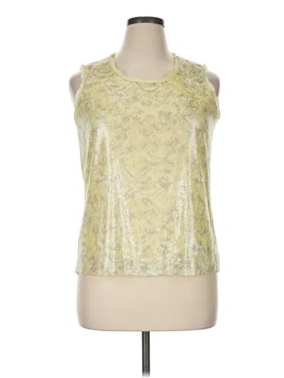 Pre-owned Coldwater Creek Sleeveless Blouse In Gold