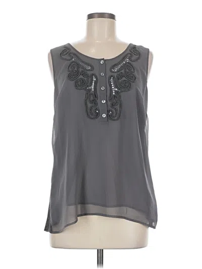 Pre-owned Coldwater Creek Sleeveless Blouse In Gray