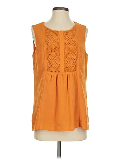Pre-owned Coldwater Creek Sleeveless Blouse In Orange