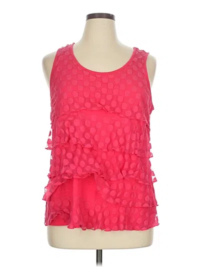 Pre-owned Coldwater Creek Sleeveless Blouse In Pink