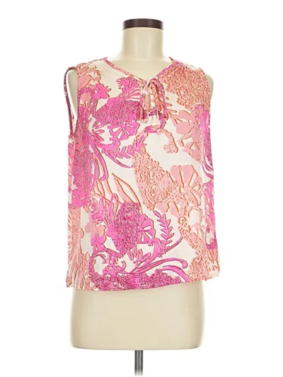 Pre-owned Coldwater Creek Sleeveless Blouse In Pink