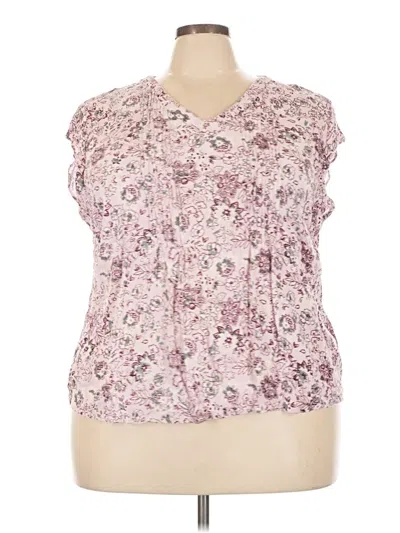 Pre-owned Coldwater Creek Sleeveless Blouse In Pink