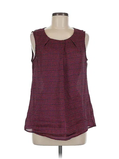 Pre-owned Coldwater Creek Sleeveless Blouse In Red