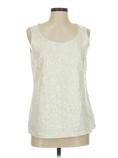 Pre-owned Coldwater Creek Sleeveless Blouse In Silver