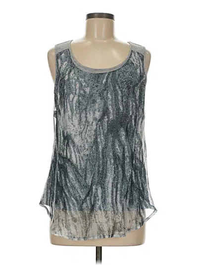 Pre-owned Coldwater Creek Sleeveless Blouse In Silver