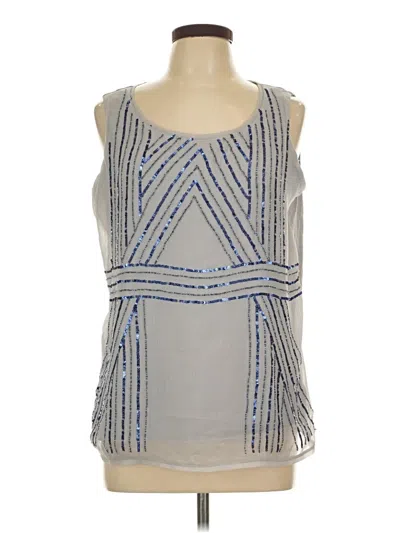 Pre-owned Coldwater Creek Sleeveless Blouse In Silver