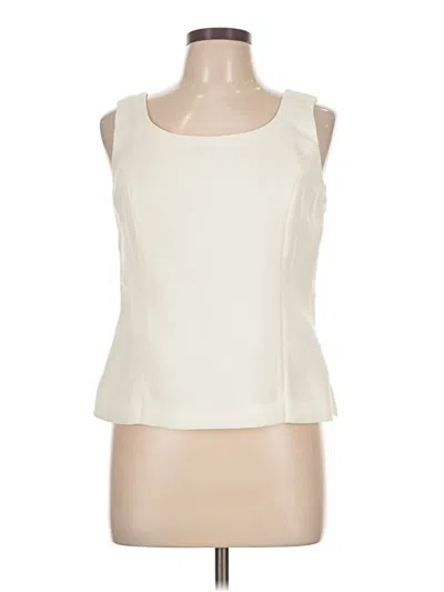Pre-owned Coldwater Creek Sleeveless Blouse In White