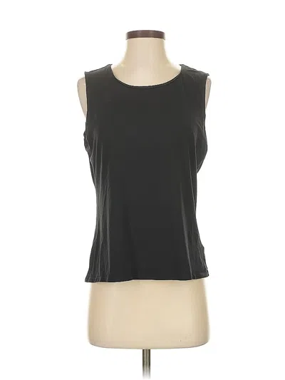 Pre-owned Coldwater Creek Sleeveless T-shirt In Gray