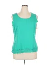Coldwater Creek Sleeveless T-shirt In Green