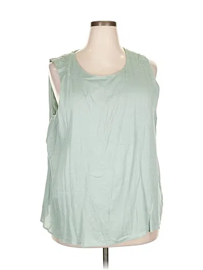 Pre-owned Coldwater Creek Sleeveless T-shirt In Green