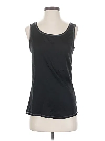 Pre-owned Coldwater Creek Sleeveless T-shirt In Black