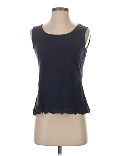 Pre-owned Coldwater Creek Sleeveless T-shirt In Blue