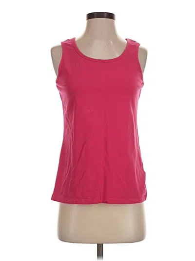 Pre-owned Coldwater Creek Sleeveless T-shirt In Pink