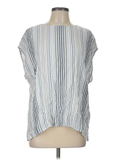 Pre-owned Coldwater Creek Sleeveless T-shirt In Silver