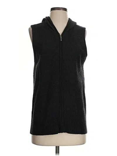 Pre-owned Coldwater Creek Sweater Vest In Black