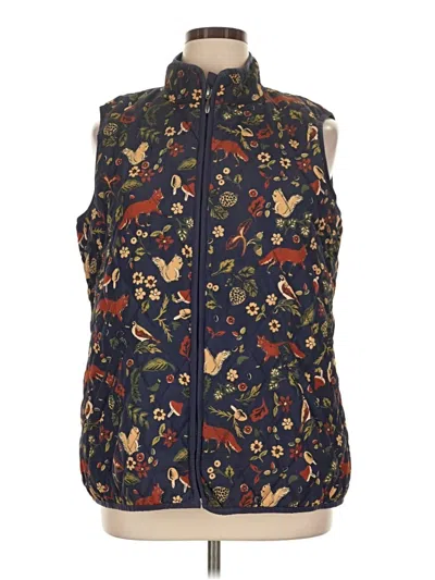 Pre-owned Coldwater Creek Sweater Vest In Blue