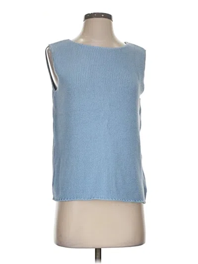 Pre-owned Coldwater Creek Sweater Vest In Blue