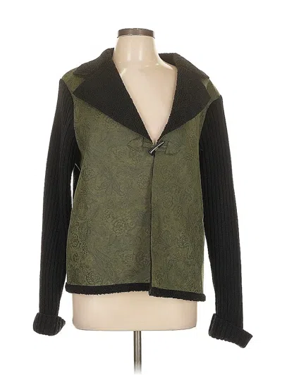 Pre-owned Coldwater Creek Sweater Vest In Green