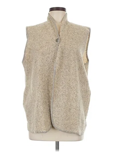 Pre-owned Coldwater Creek Sweater Vest In Tan