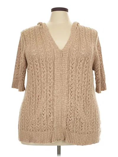 Pre-owned Coldwater Creek Sweater Vest In Tan