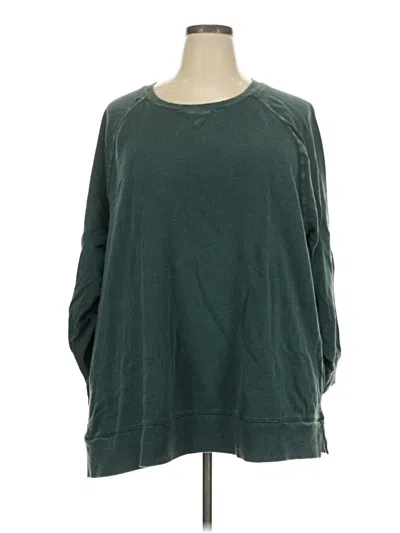 Pre-owned Coldwater Creek Sweatshirt In Green