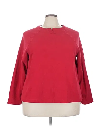 Pre-owned Coldwater Creek Sweatshirt In Red
