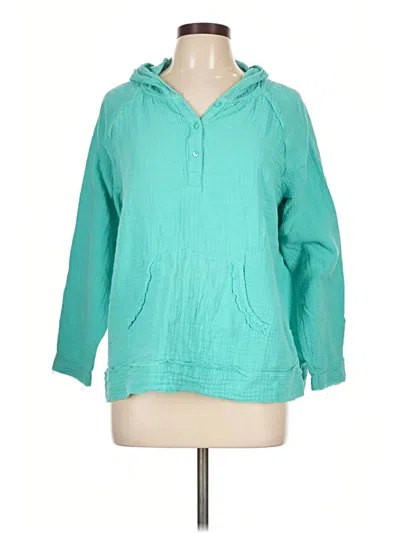 Pre-owned Coldwater Creek Sweatshirt In Teal