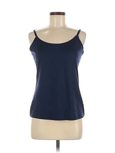 Pre-owned Coldwater Creek Tank Top Blue Strapless Neckline Tops