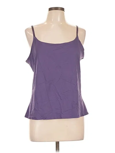 Pre-owned Coldwater Creek Tank Top Purple Strapless Neckline Tops