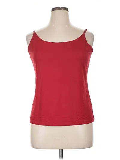 Pre-owned Coldwater Creek Tank Top Red Strapless Neckline Tops