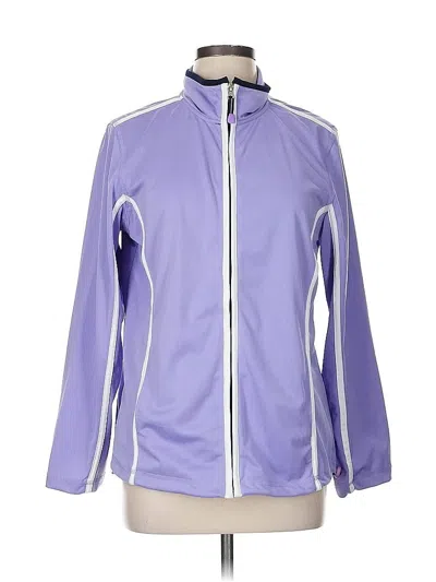 Pre-owned Coldwater Creek Track Jacket In Purple