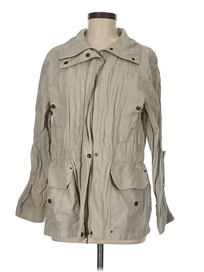 Pre-owned Coldwater Creek Trenchcoat In Gray
