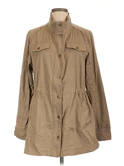 Pre-owned Coldwater Creek Trenchcoat In Tan