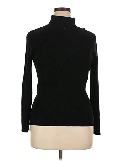 Pre-owned Coldwater Creek Turtleneck Sweater In Black